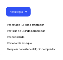Tela de configuração de regras