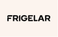 Logotipo da marca Frigelar em letras pretas sobre fundo claro.