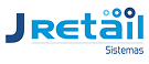 Logotipo da J Retail Sistemas em tons de azul.